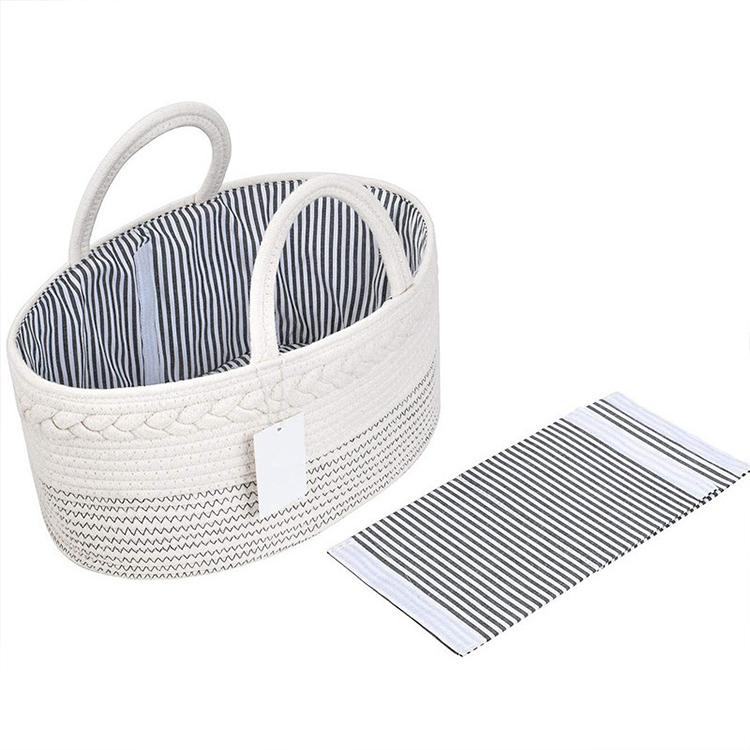 Large cotton rope blanket basket woven laundry hamper laundry baskets storage basket for towel toys diaper