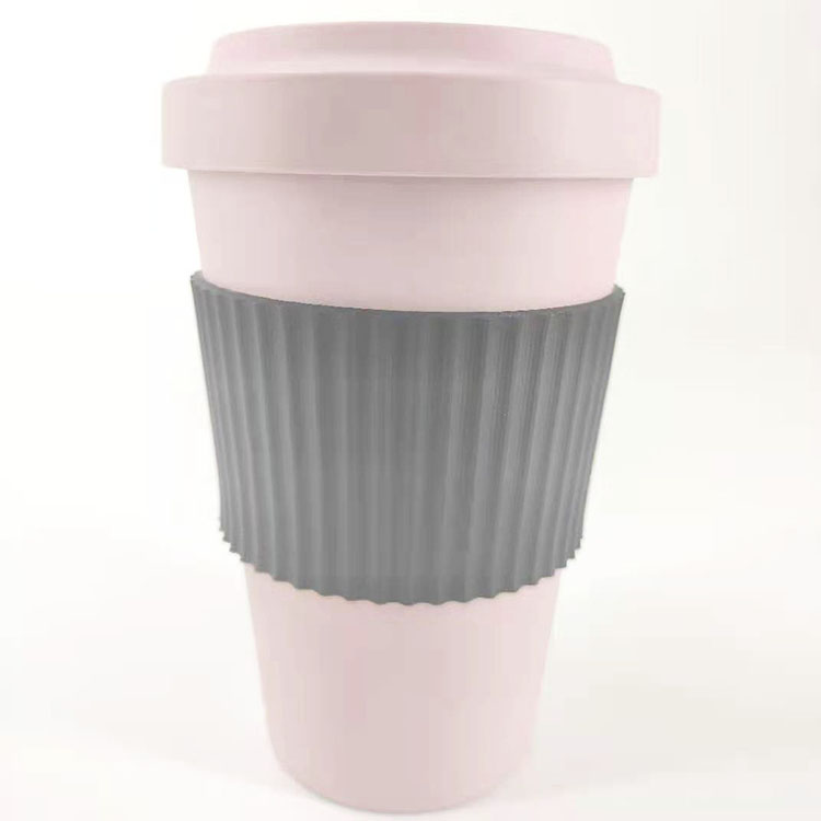 Biodegradable compostable PLA coated coffee tea reusable drink cup personalized kids cups with handle
