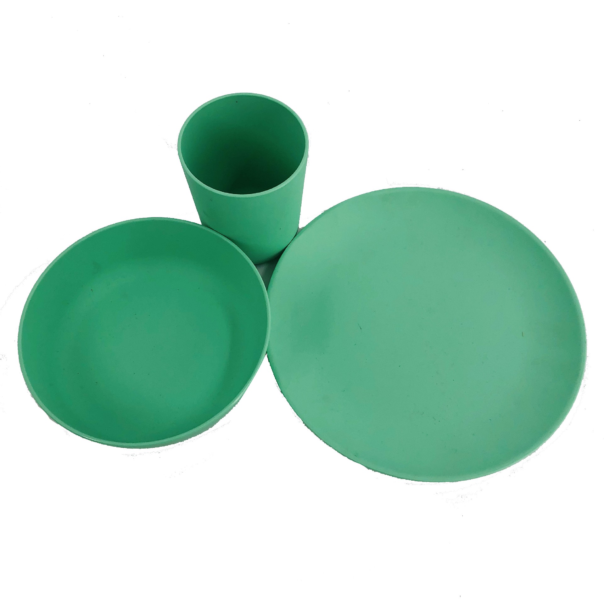 Customized sustainable pla 100% biodegradable bamboo fiber dinnerware party kids tableware set