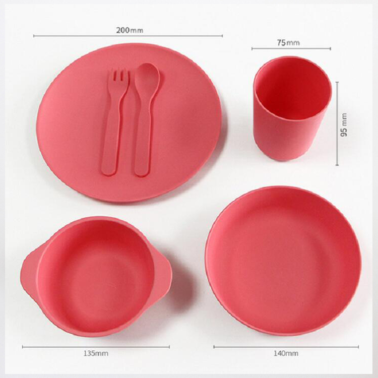 Eco friendly dinner set reusable plant based PLA tableware dinnerware set for party picnic set