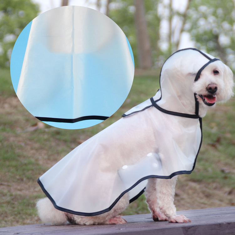 Wholesale Custom Waterproof TPU Dog Clothes Dog Transparent Raincoat
