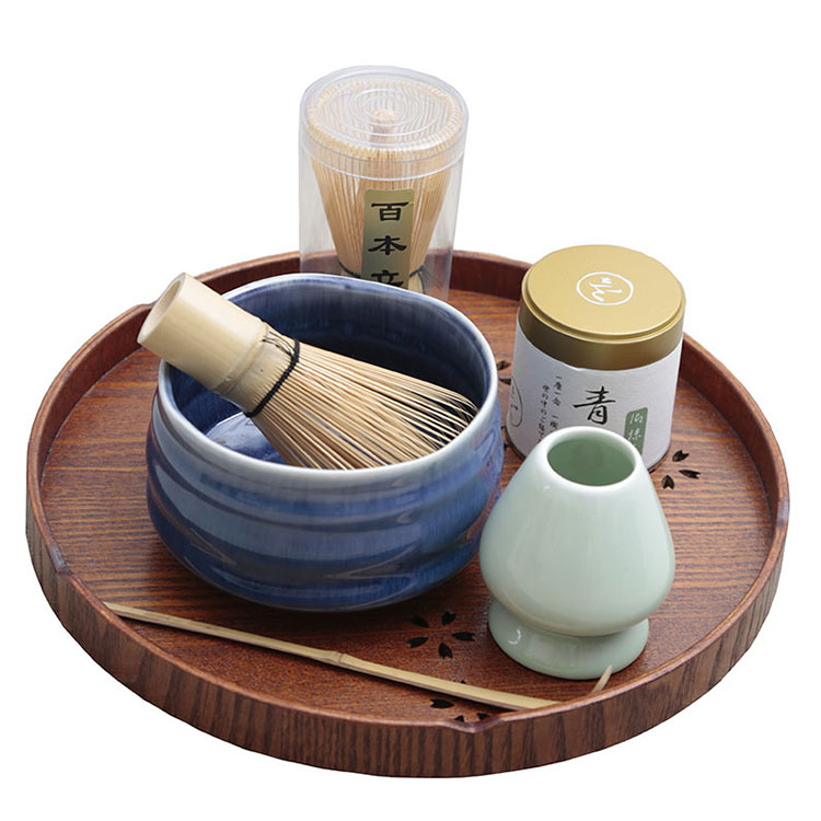 Hot-selling Custom matcha accessory set including bamboo whisk customized matcha whisk chasen with craft paper box